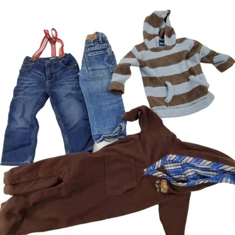 Boys Kids Lot of 4 Size 24 Month‎ 2T Jeans Pajamas